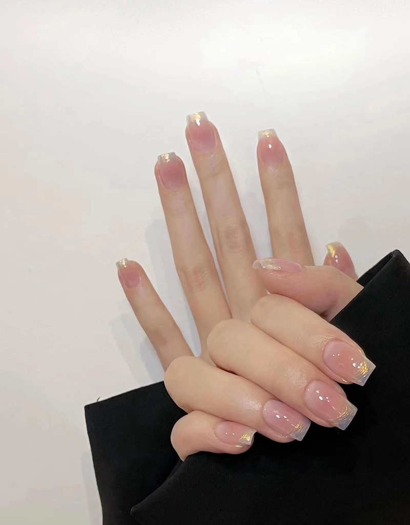 nail màu pastel trơn basic