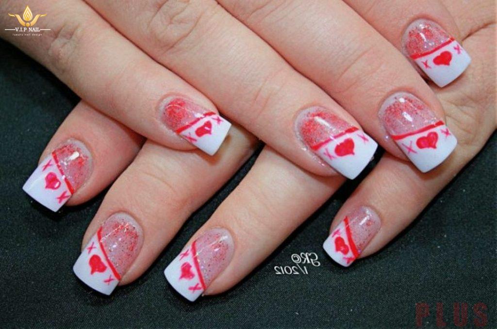 12 mẫu nail màu đỏ hồng tuyệt đẹp - baogiadinh.vn