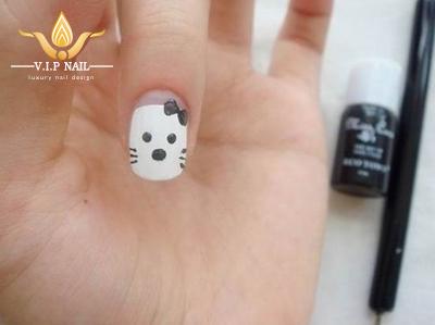 Dạy vẽ nail mèo Kitty - baogiadinh.vn
