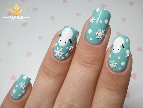 học vẽ nail người tuyết đón giáng sinh - baogiadinh.vn