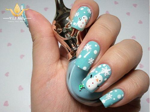 học vẽ nail người tuyết đón giáng sinh - baogiadinh.vn