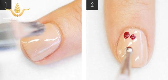 Học vẽ nail tầm gửi mang may mắn cho Valentine; - baogiadinh.vn