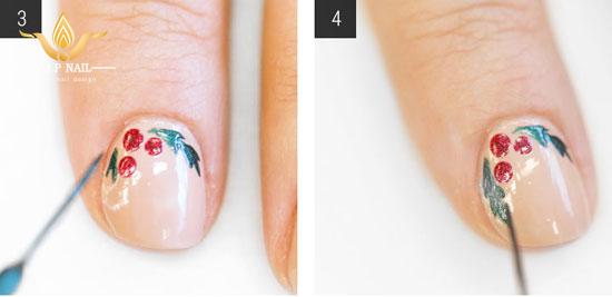 Học vẽ nail tầm gửi mang may mắn cho Valentine; - baogiadinh.vn