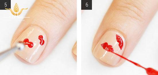 Học vẽ nail tầm gửi mang may mắn cho Valentine; - baogiadinh.vn