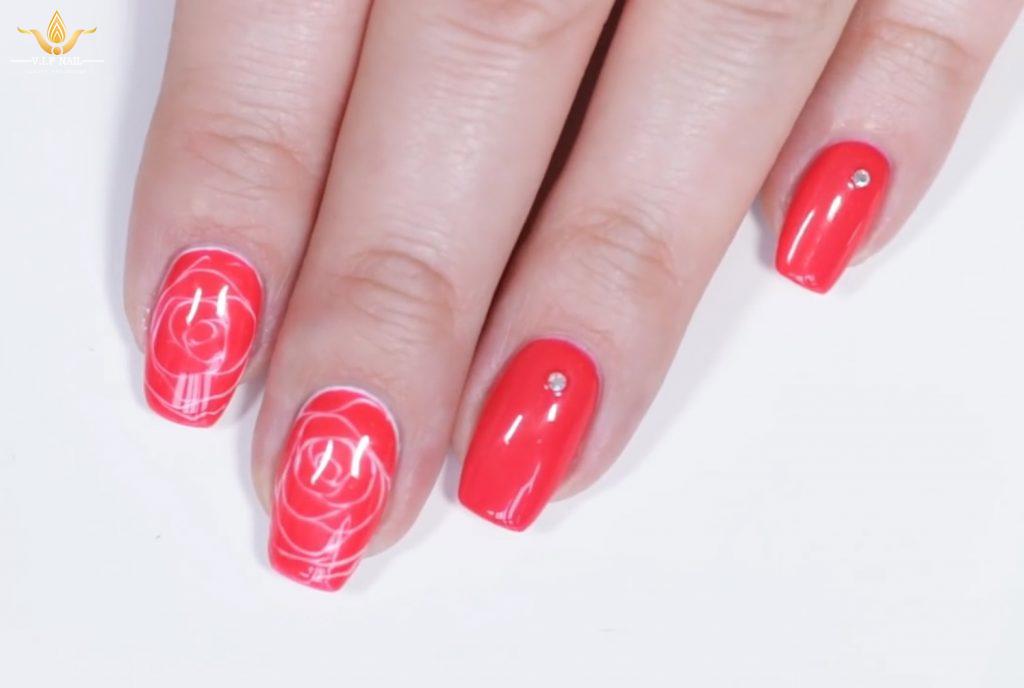 Video vẽ nail hoa hồng đẹp tinh tế - baogiadinh.vn