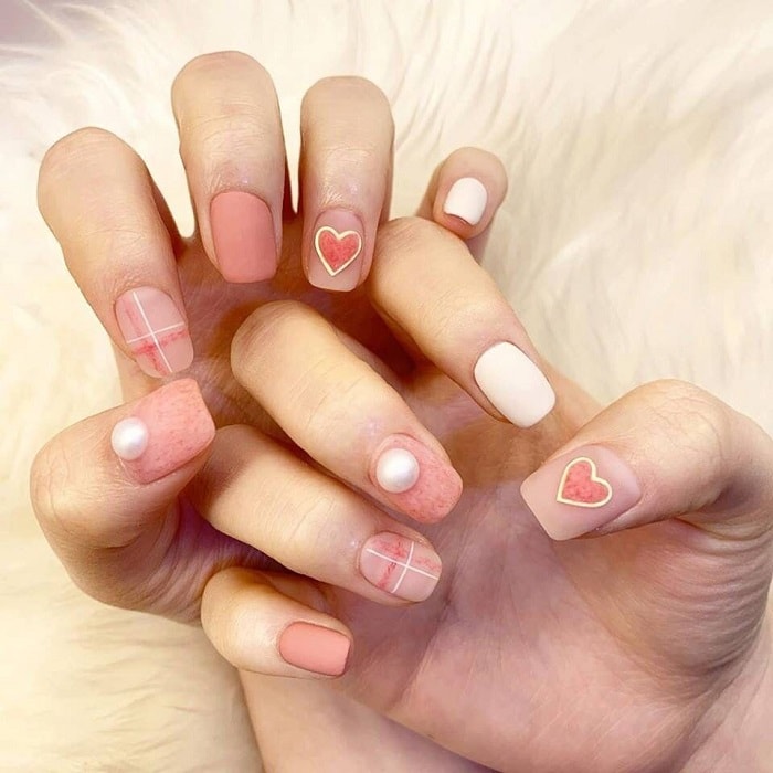 Mẫu Nail Đẹp: Mẫu nail hồng trắng, học vẽ nail hồng viền trắng đáng , xu hướng nail 2021