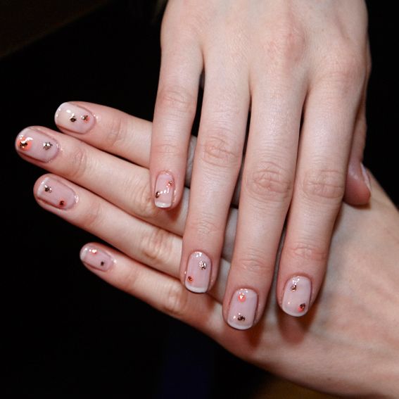 The 6 Hottest Nail Trends of 2015 - Minimalist Sparkle - from InStyle.com