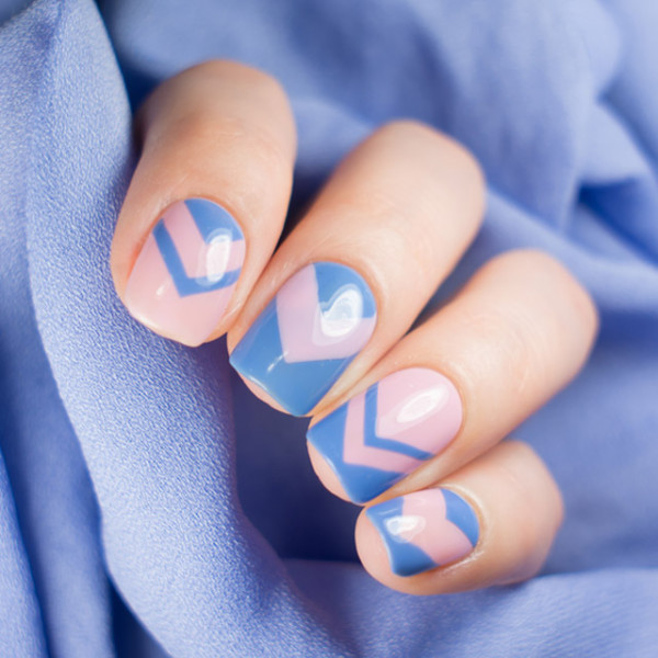 Geometric-pink-and-blue-nails-by-@super_gizmo - lamnails.Net