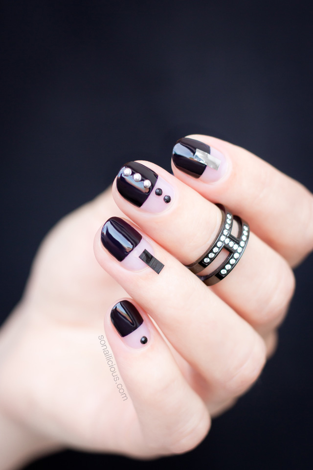 black-nail-design-1 - lamnails.Net