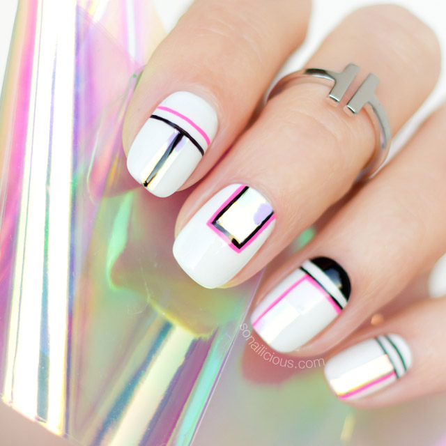 funky-nail-art-shattered-glass-nails-1 - lamnails.Net