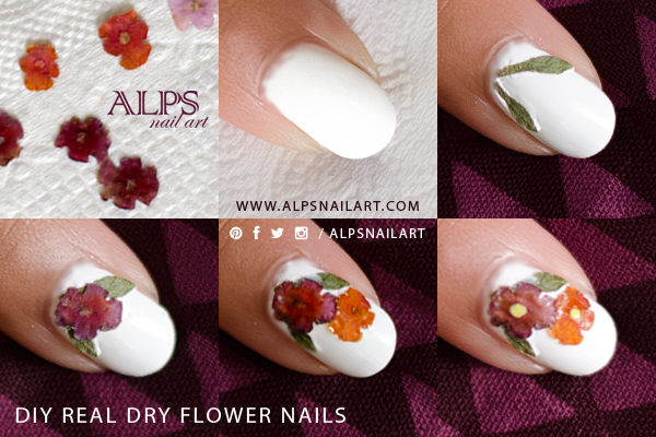 diy-real-dry-flower-nail-art-tutorial-by-alpsnailart-3 - lamnails.Net