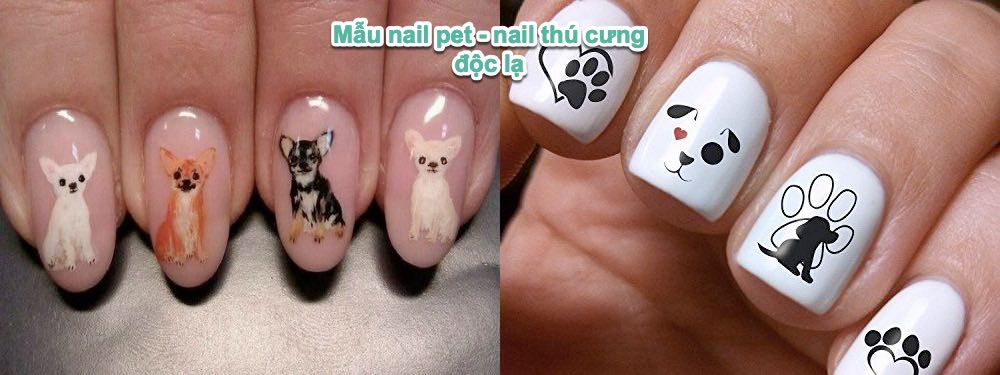 mẫu nail thú cưng - pet nail art 