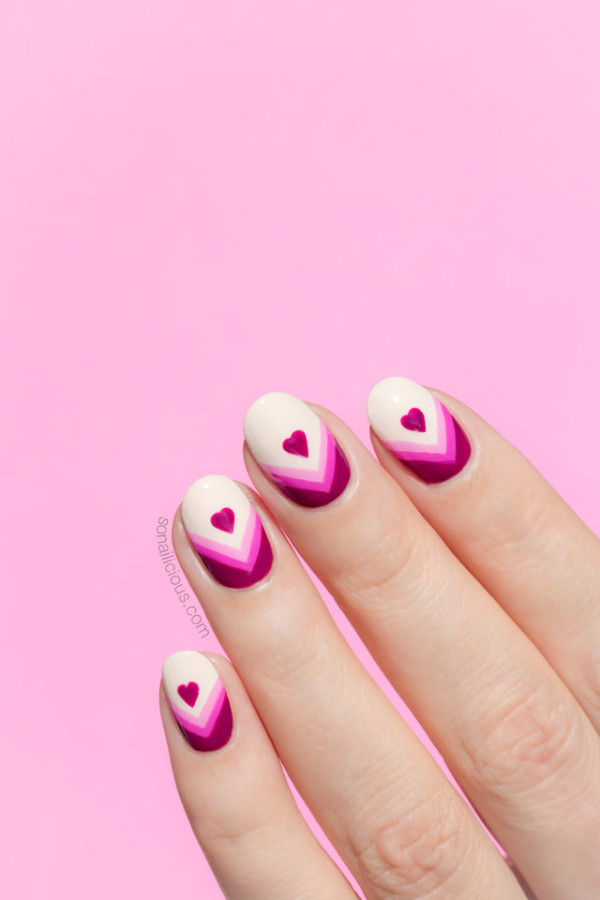 pink-Valentines-Day-Nails-1 - lamnails.Net