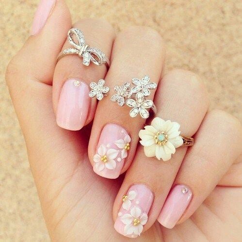 Mẫu nail đơn giản dễ thương 3