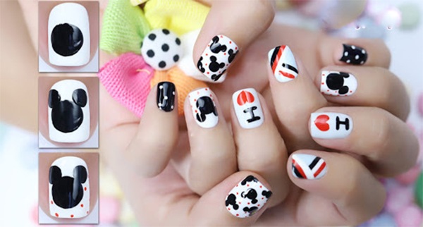 Mẫu nail hoạt hình vui nhộn 1