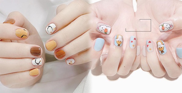 Mẫu nail xinh dễ thương hình 1