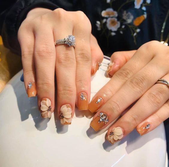 Mẫu nail đơn giản dễ thương 2