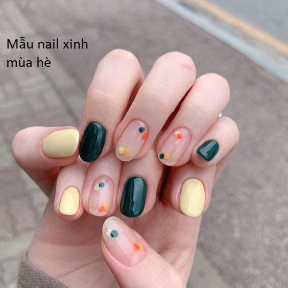 Mẫu nail xinh mùa hè