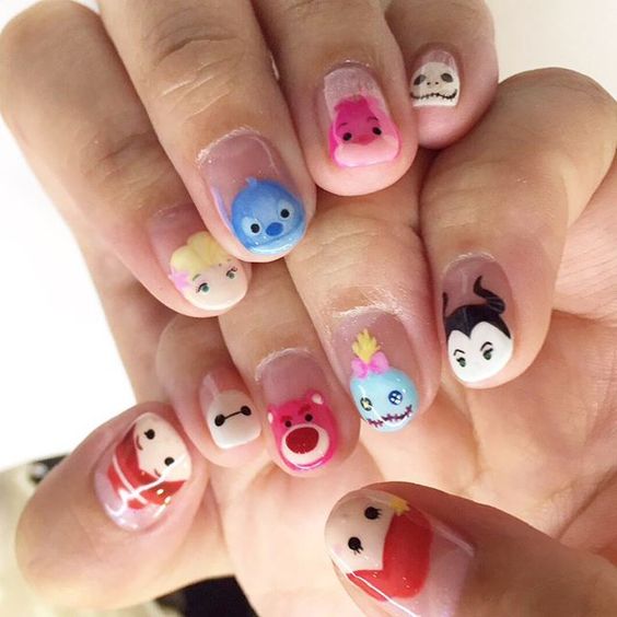 Mẫu nail hoạt hình vui nhộn 2