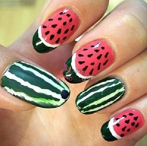 Đã mắt với những mẫu móng tay hình trái cây đẹp khiến mọi người phát thèm phần 12