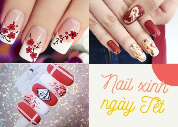 Mẫu móng tay đón tết