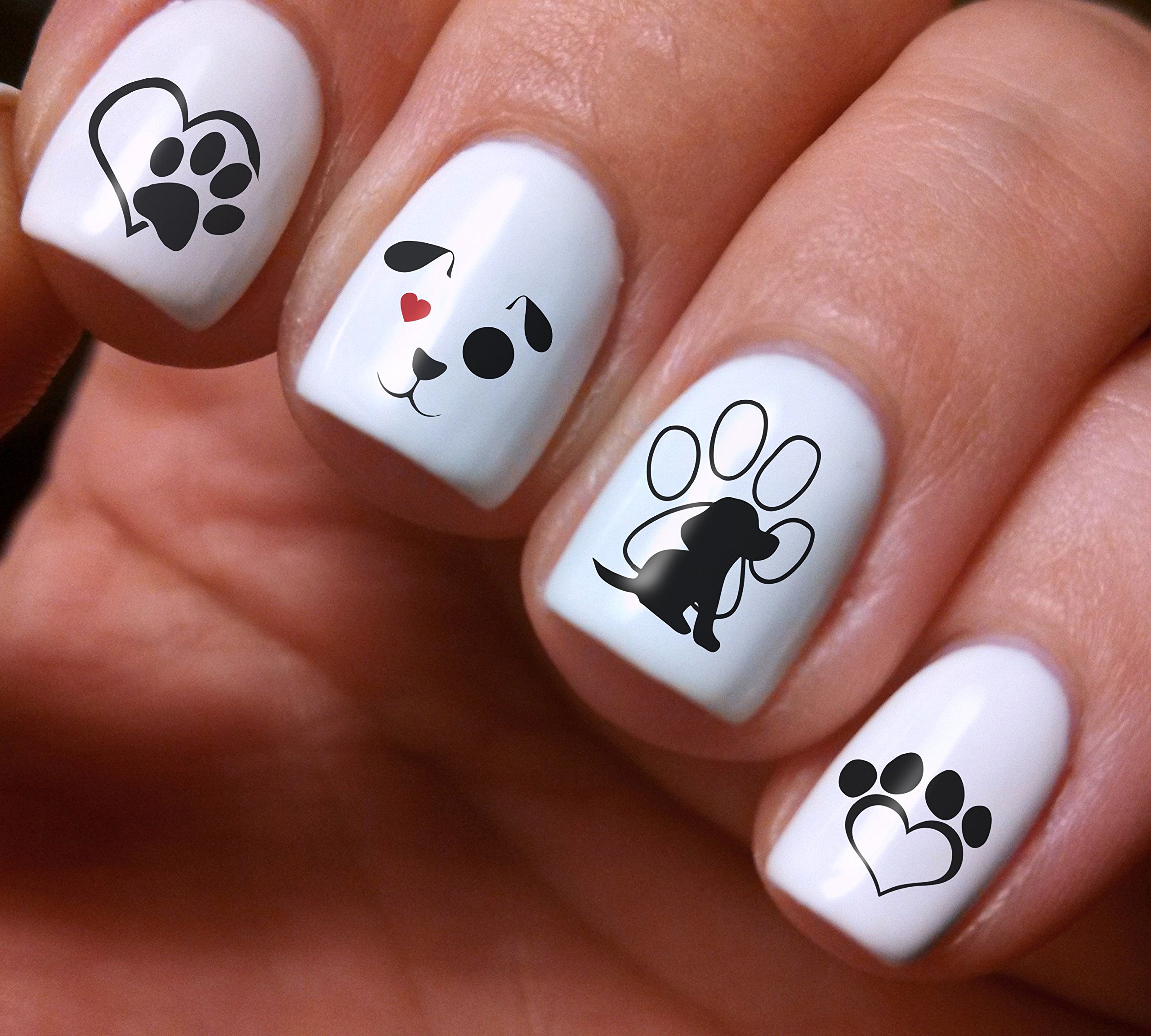 Mẫu nail chú chó cách điệu