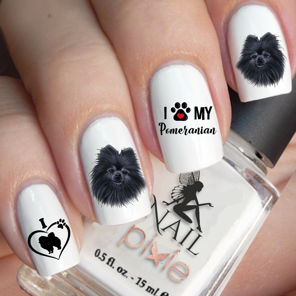 Mẫu nail chú chó đáng yêu