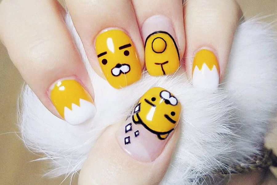 Mẫu nail vẽ đẹp mắt dễ thương 