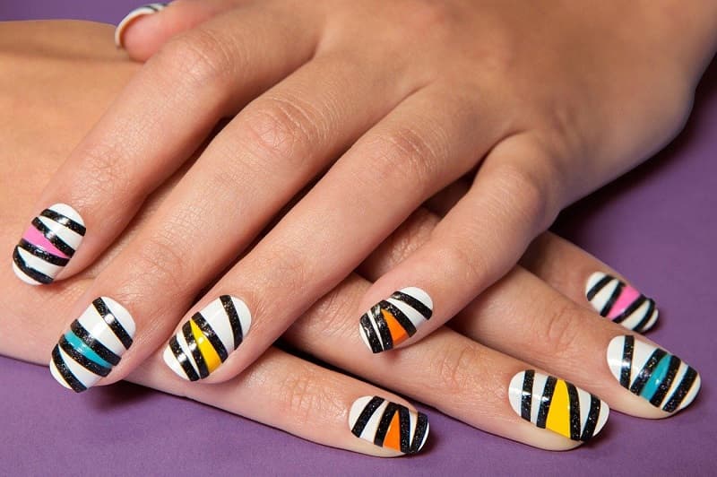 Nail cầu vồng tổng hợp