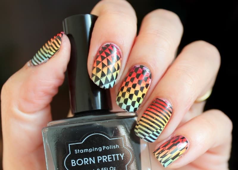 Nail cầu vồng tổng hợp 2