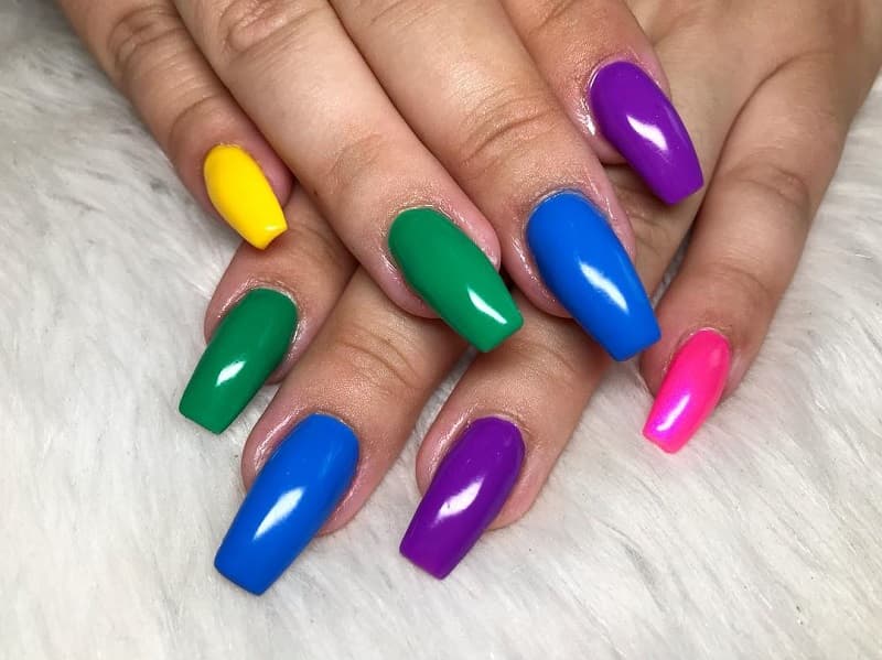 Nail cầu vồng keo ngọt 2