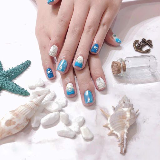 Mẫu nail đi biển 