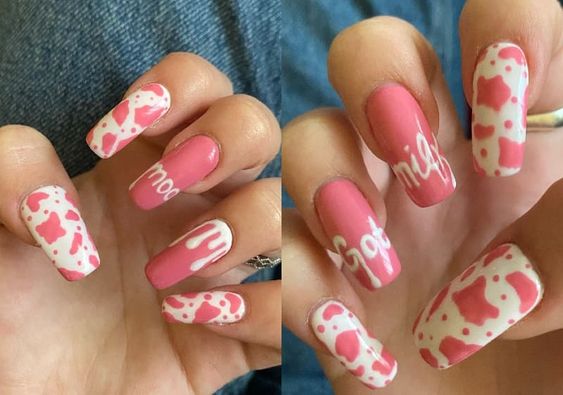 mẫu nail nhẹ nhàng cách điệu