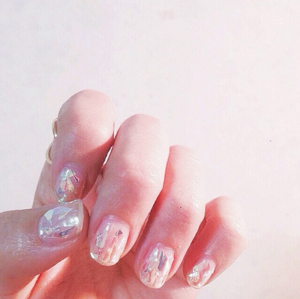 Mẫu nail thủy tinh ấn tượng