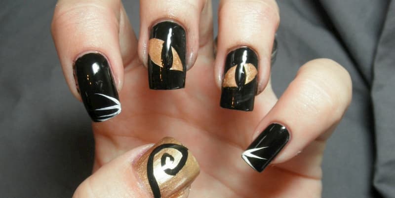 Mẫu nail mắt mèo độc lạ