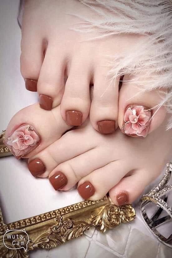 Mẫu nail chân đẹp xinh xắn