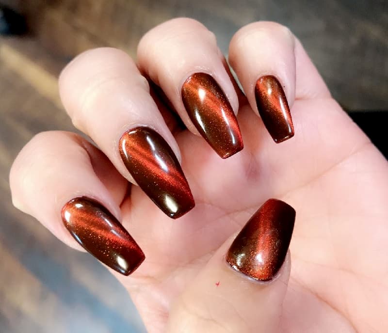 Mẫu nail mắt mèo lôi cuốn