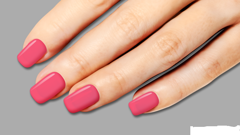 mẫu nail màu hồng đẹp