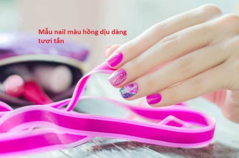 Top 17 mẫu nail sắc hồng đáng yêu dành cho hội chị em
