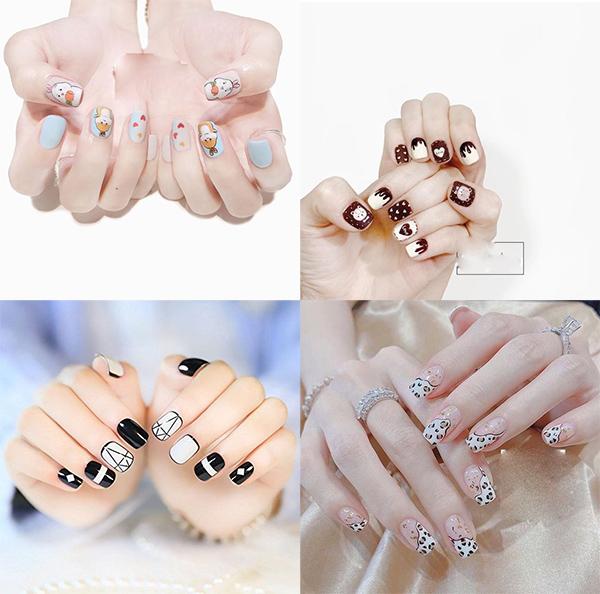 mẫu nail đáng yêu tháng 12 xinh xắn 