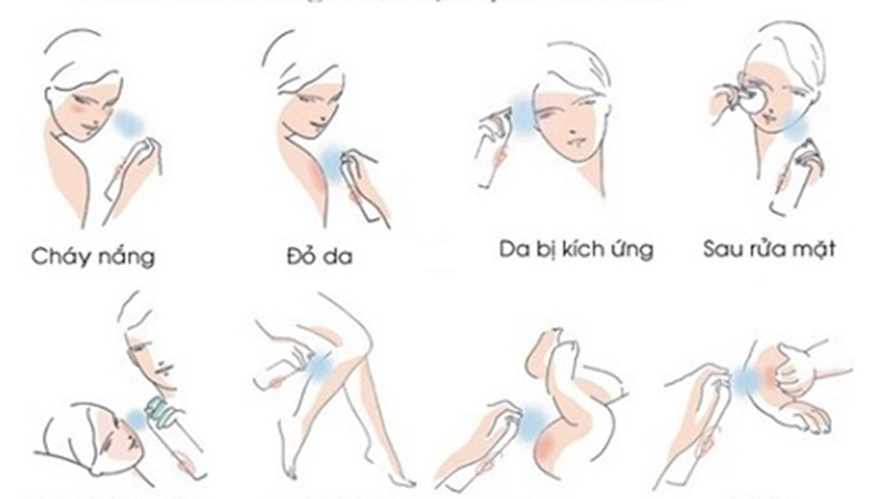 cách dùng xịt khoáng đúng cách