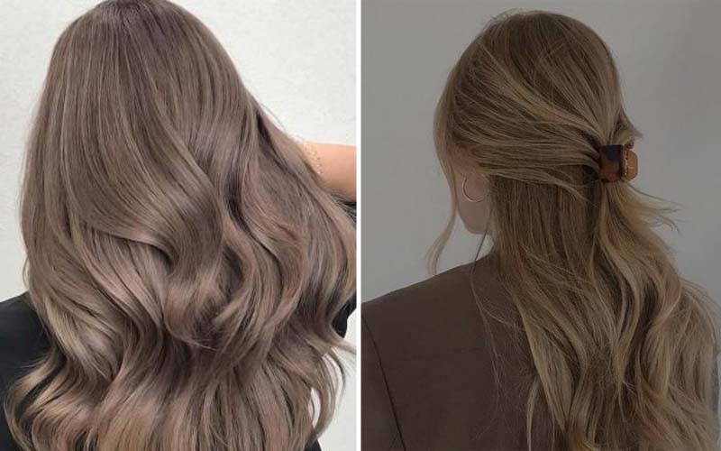 nhuộm tóc màu nâu tây 