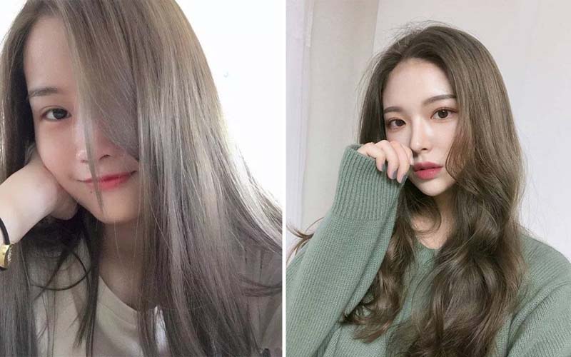nhuộm tóc màu nâu lạnh 