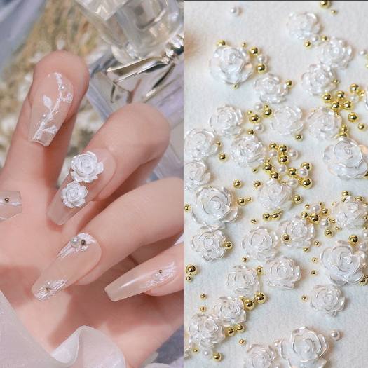 Mẫu nail đính charm độc đáo 