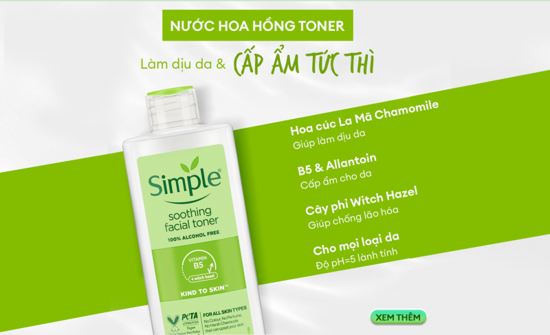 Simple Soothing Facial Toner - Bí Quyết Cho Làn Da Tươi Tắn và Mềm Mại
